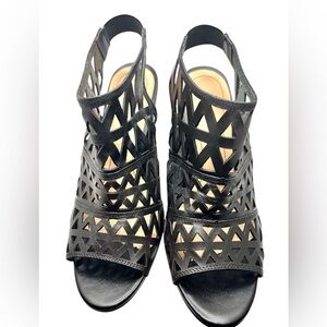Black Cutout Women's Sandals